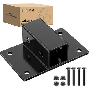 Nilight Bolt on Tractor Bucket 2 inch Towing Receiver 5/8Pin Hole Class 3 Trailer Hitch 25573LBS Work Well for Tractor Bucket RV UTV Truck