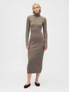 Gap Women's CashSoft Turtleneck Maxi Sweater Dress