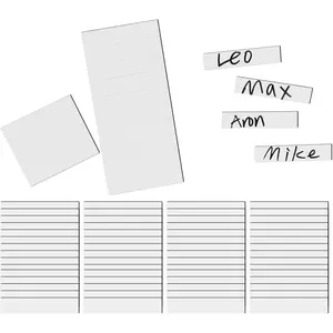 60Pcs 0.5 x 2.36 inch Strong Magnetic Repeatable Baseball Lineup Magnets for Coaching Board Magnetic Name Lineup