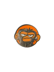 Grumpy Monkey Enamel Pin