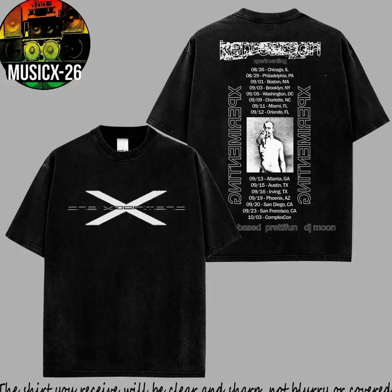 Ken Carson Experimenting Tour 2026 #2 Graphic Premium Soft 100% Cotton T-Shirt, Ken Carson Fans Hip-Hop Shirt, Xperiment Album Graphic Merch, Gift For Hip-hop Music Fan Merch Shirt