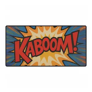 Desk Mats Sports Card Break Mat Kaboom, Sports Card Collectors Mat, Rip Mat