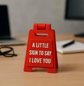 Mini Sign Valentine's Decoration Anniversary Present - Romantic I Love You Sign - Fun Boyfriend - Cute Birthday, Christmas, Wedding Gift for Girlfriend, Wife, Fiancee
