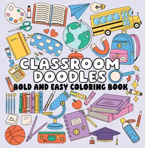 Page Publications Bold Art Stress-Free Kids' Coloring Book - Paperback Children's Interactive Activity Book, Compatible with Colored Markers, Crayons, Art Marker Pen, Interactive Activity Books