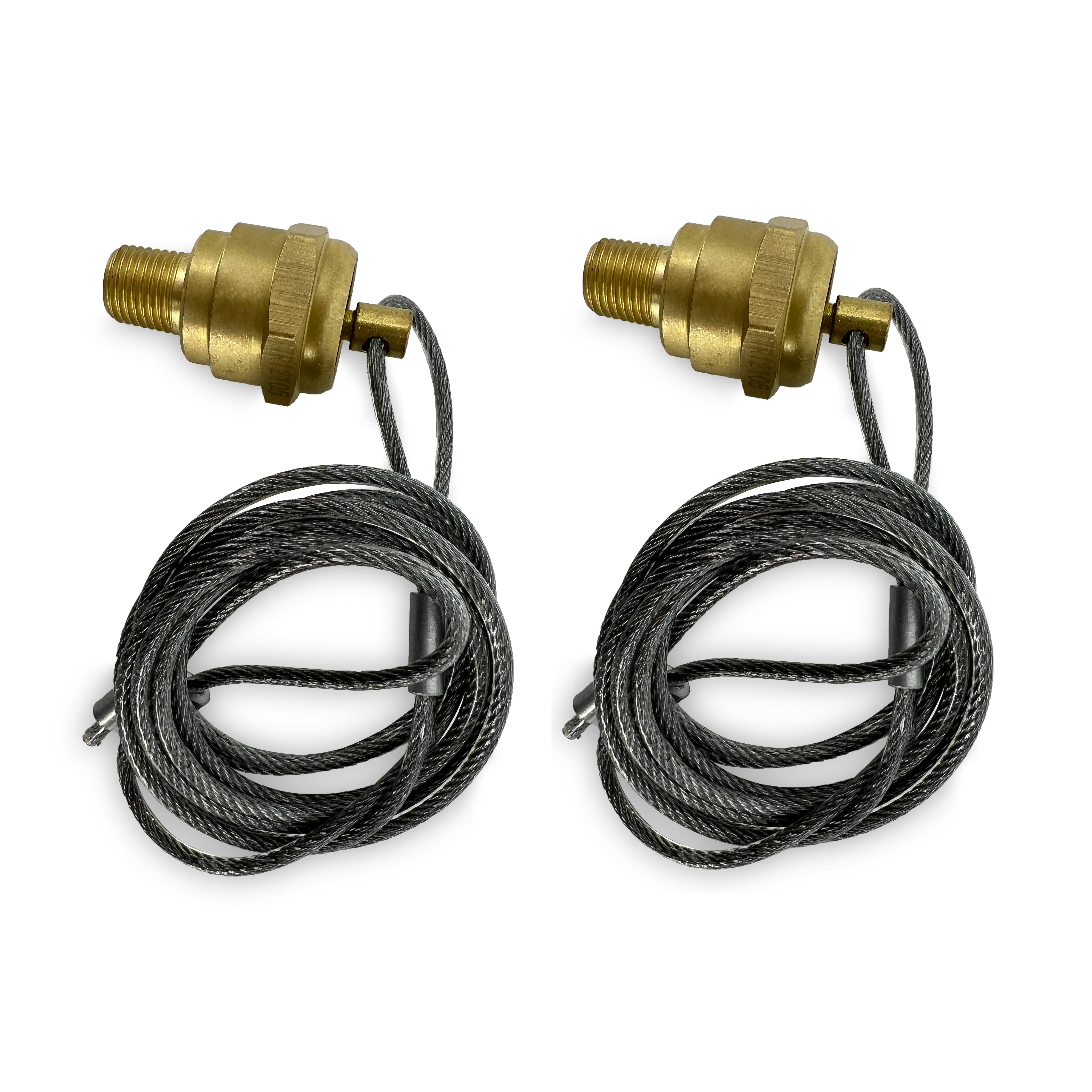 TORQUE Air Tank Drain Valve Plug Fitting 1/4" NPT with 60" Cable Valve, Air Compressor Drain Valve Cable, Semi Truck Trailer (Replaces Haldex 12105, OEM N3613AD) (2 Pack) (2 x TR12105)