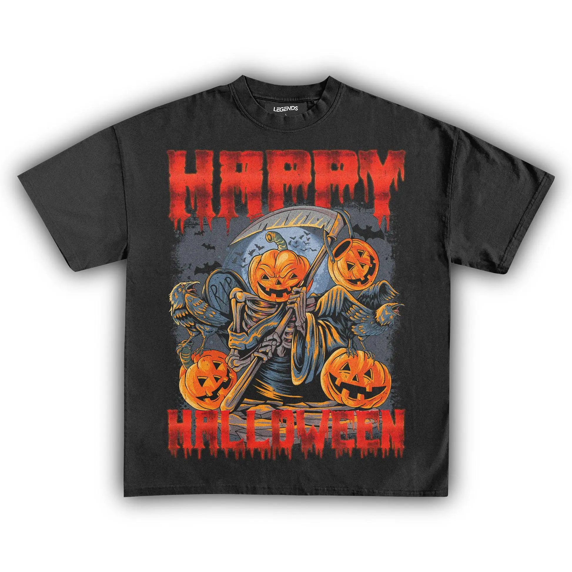VINTAGE HAPPY HALLOWEEN VINTAGE T-SHIRT, GIFT FOR FANS