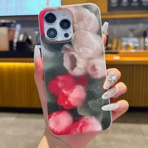 Tulip Pattern Phone Case, Anti-fingerprint & Anti-slip Phone Cases for iPhone 11 12 13 14 15 Pro Max Plus, Phone Accessories, Cover