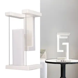 Wireless Charging Magnetic Levitation Table Lamp, 3 Levels Stepless Dimming Magnetic Levitation Anti-Glare Table Lamp, Touch Control LED Table Lamp, Modern Table Lamp for Bedroom Study Room Office Decoration