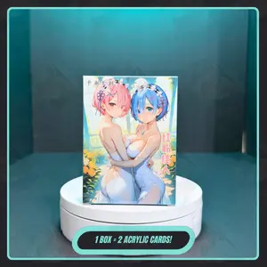 Goddess Waifu Acrylic Card Box - Pretty In Pink (1 Box = 2 Acrylic Cards)