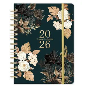 2026 Planner - 2026 Weekly & Monthly Planner, JAN. 2026 - DEC. 2026, 6.4" x 8.5", 2026 Calendar Planner with Monthly Tabs, Sturdy Cover, Premium Paper, Back Pocket, Strong Twin-wire Binding