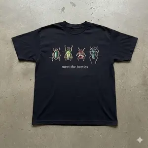 [SALE UP TO 40% ] Vintage Meet the Beetles T-Shirt, Funny Entomology Graphic Tee, Retro Nature Lover Shirt, Insects Science Humor Gift.