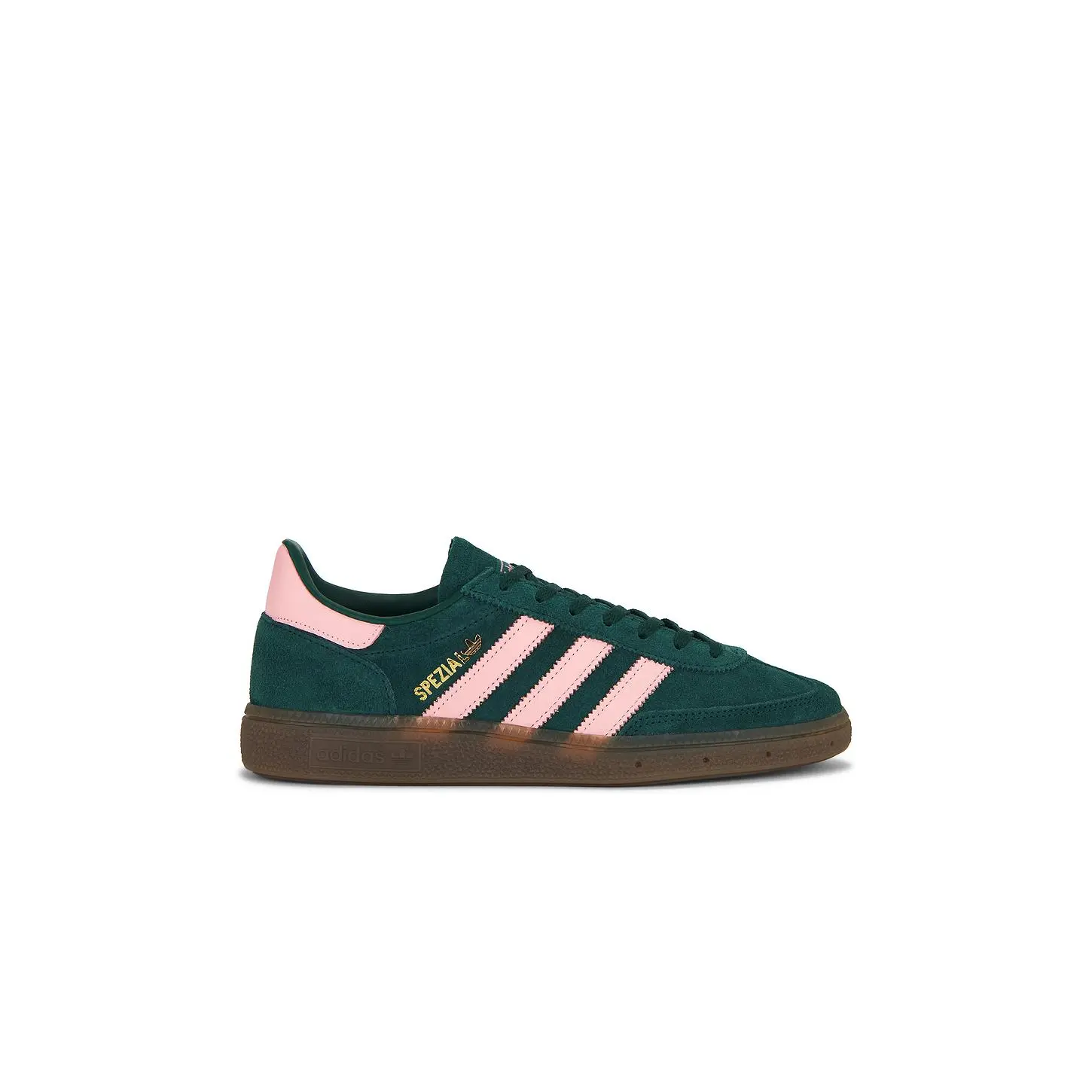 adidas Originals Handball Spezial Sneaker in Collegiate Green, Pink, & Gold Metallic