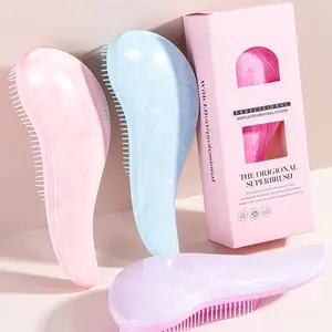 Gentle Glides Through Tangles Detangling Brush Detangler Hairbrush for Wet Dry,Curly Straight Hair,Detangler Hair Brush