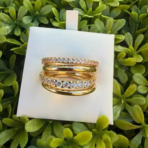Golden Glow Stack Ring Set size 7/8/9