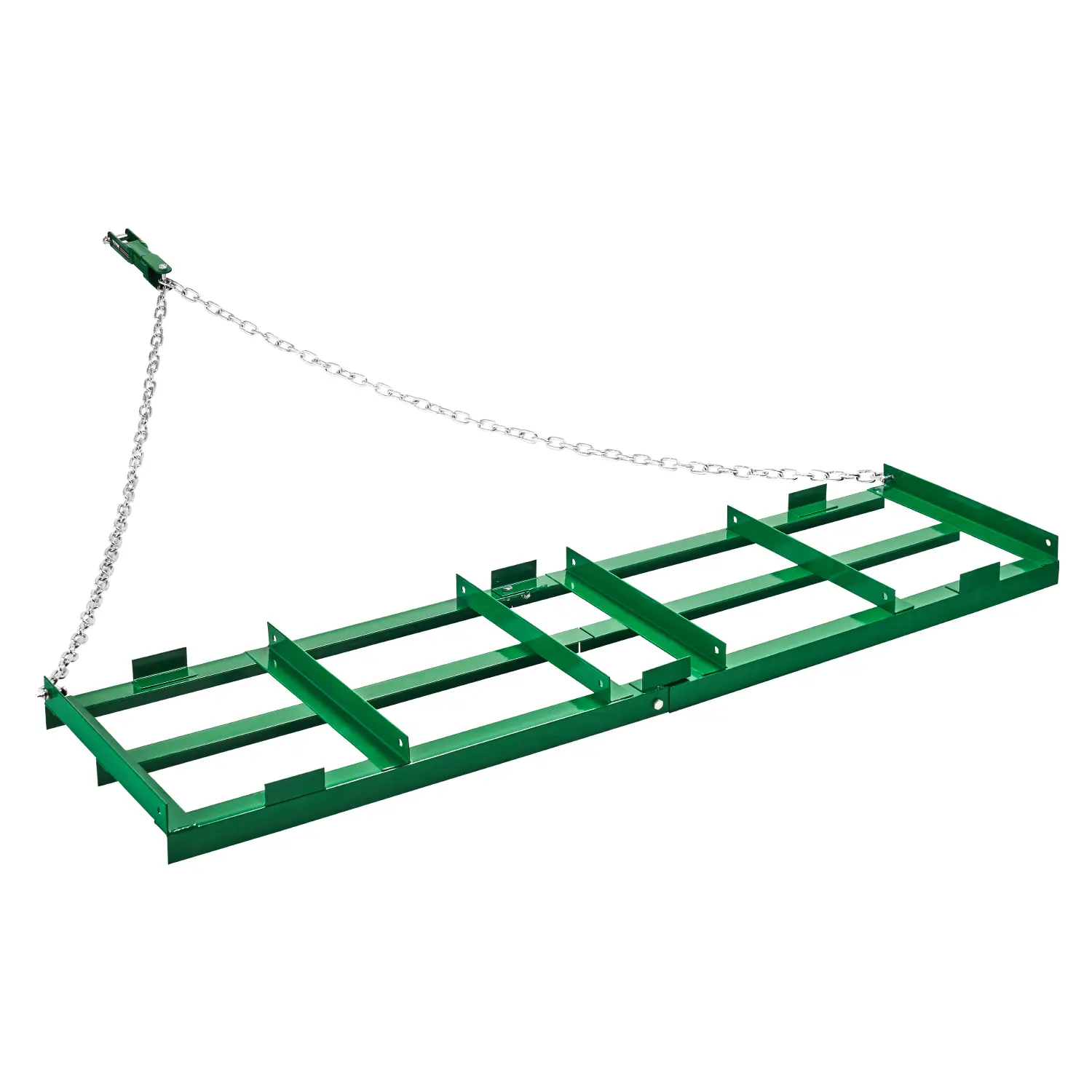 【summerfinds】VEVOR Drag Harrow, 6 ft Heavy Duty Tow Behind Drag Harrow with Adjustable Bars & 72 in Chain, Driveway Grader Landscape Rake for ATV, UTV, Tractor, Mower Tow Behind Yard Lawn Leveling Tool