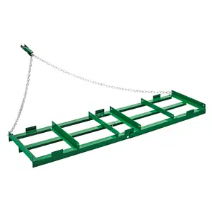 【Summervibes】VEVOR Drag Harrow, 6 ft Heavy Duty Tow Behind Drag Harrow with Adjustable Bars & 72 in Chain, Driveway Grader Landscape Rake for ATV, UTV, Tractor, Mower Tow Behind Yard Lawn Leveling Tool