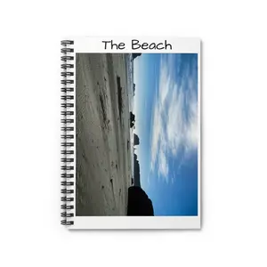 Beach-Themed Spiral Notebook, Ocean Lover's Journal, Travel Diary, Summer Memories Book, Gift for Beachgoers