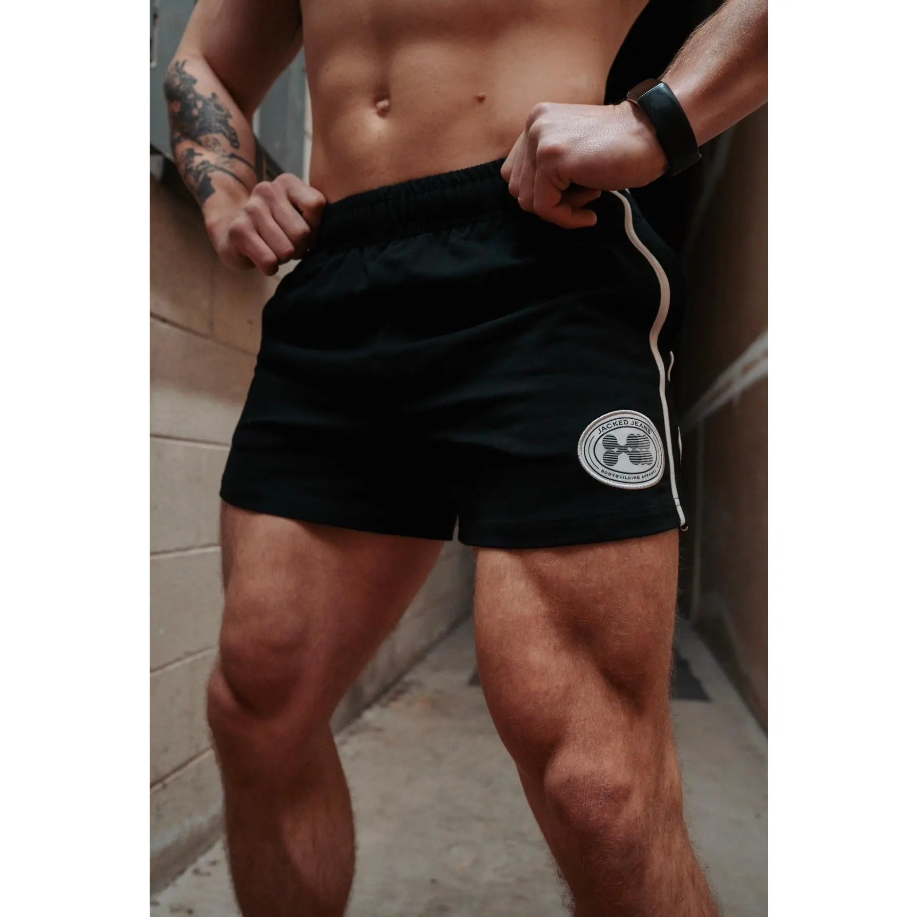 HOOCHIE DADDY 4" BLACK SHORTS
