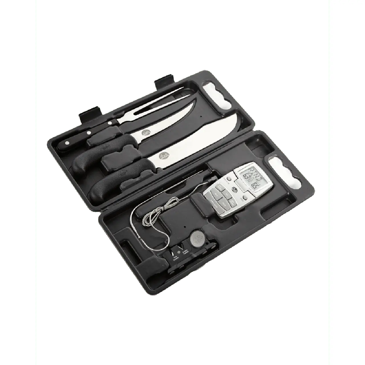 Bradley Smoker Knife Kit with Thermometer, Fork, and Barbecue Utensils