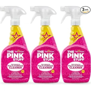 The Pink Stuff Miracle Multi-Purpose Cleaning Spray 750ml 3-Pack for Tough Stains Grease & Grime Gentle on Surfaces Streak-Free Finish - Cleaner Household Fragrance
