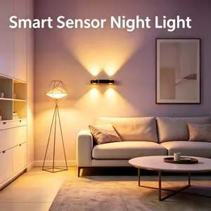 RGB Color Changing Decorative Light, Motion Sensor Nightlight, USB Rechargeable, 3/7 Colors, Ideal for Home Decor, Party, Christmas Gift