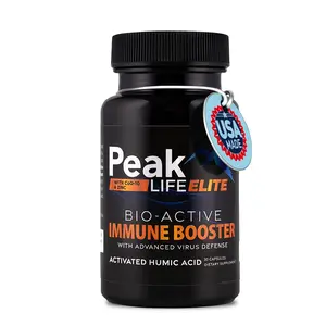 Peak Life Elite, Bio Active Immune Defense with Humic Acid, CoQ10 and Zinc. Supplement Dietary