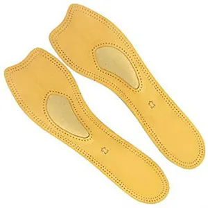 Foot Doctor Premium Leather Insoles with Arch Support and Cushioning