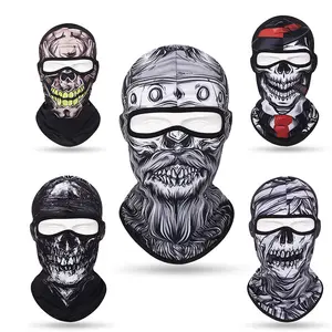 Skull Breathable Face Mask Outdoor Sports Neck Cover Ride Fish UV Protection Balaclava