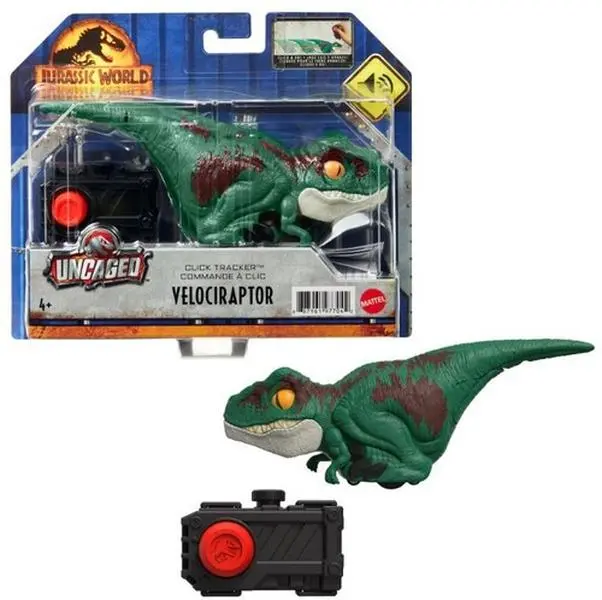 Jurassic World Dominion Uncaged Click Tracker Velociraptor, Green  [COLLECTIBLES] Action figurine/statue