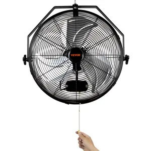 【Summervibes】VEVOR Wall Mount Fan, 2 PCS 18 inch Manual 360-Degree Tilt Adjustment, 3-speed High Velocity Max. 4000 CFM Industrial Wall Fan for Indoor, Commercial, Warehouse, Workshop, Basement, Garage
