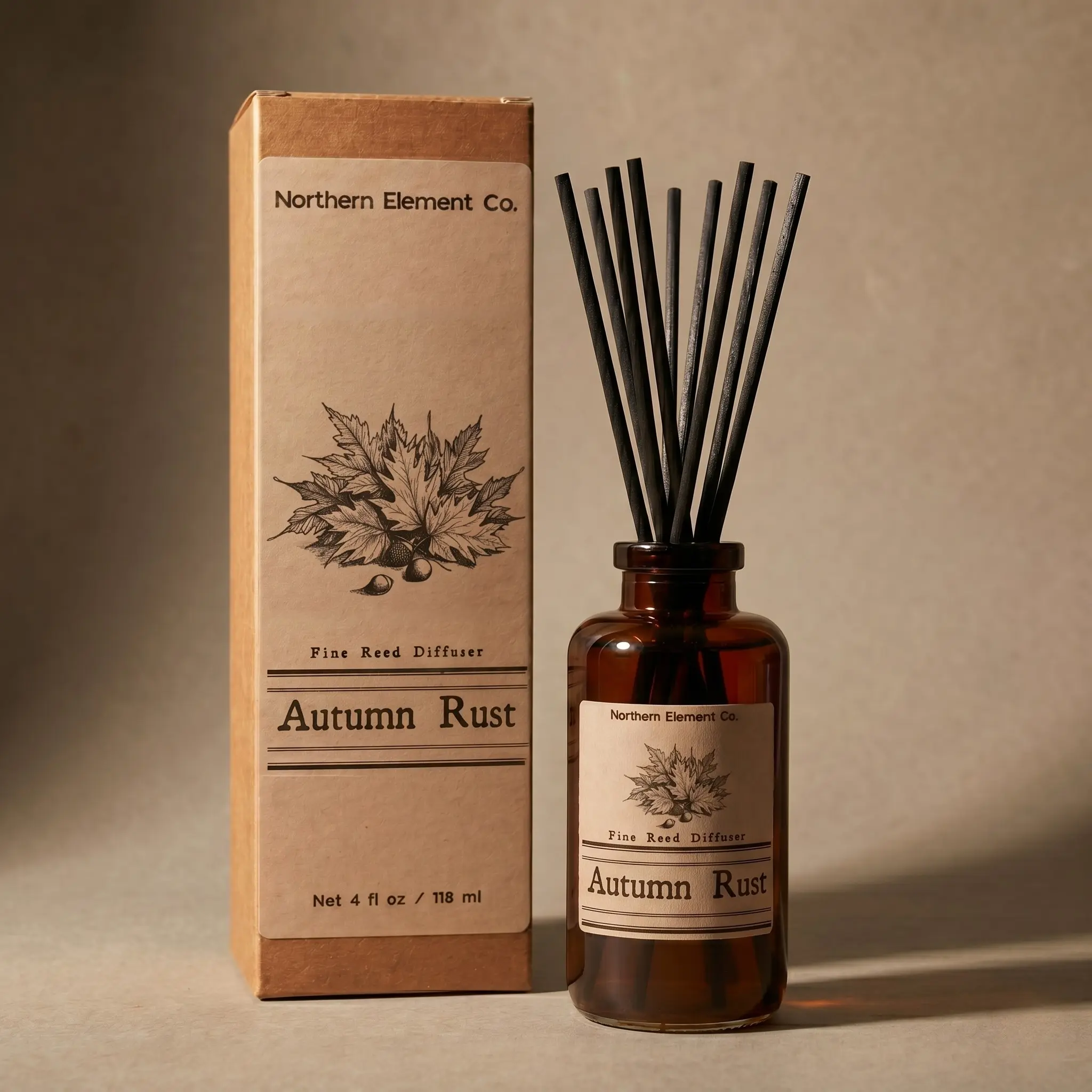 Autumn Rust - Reed Diffuser 4oz - Cedar, Cranberry, Clove