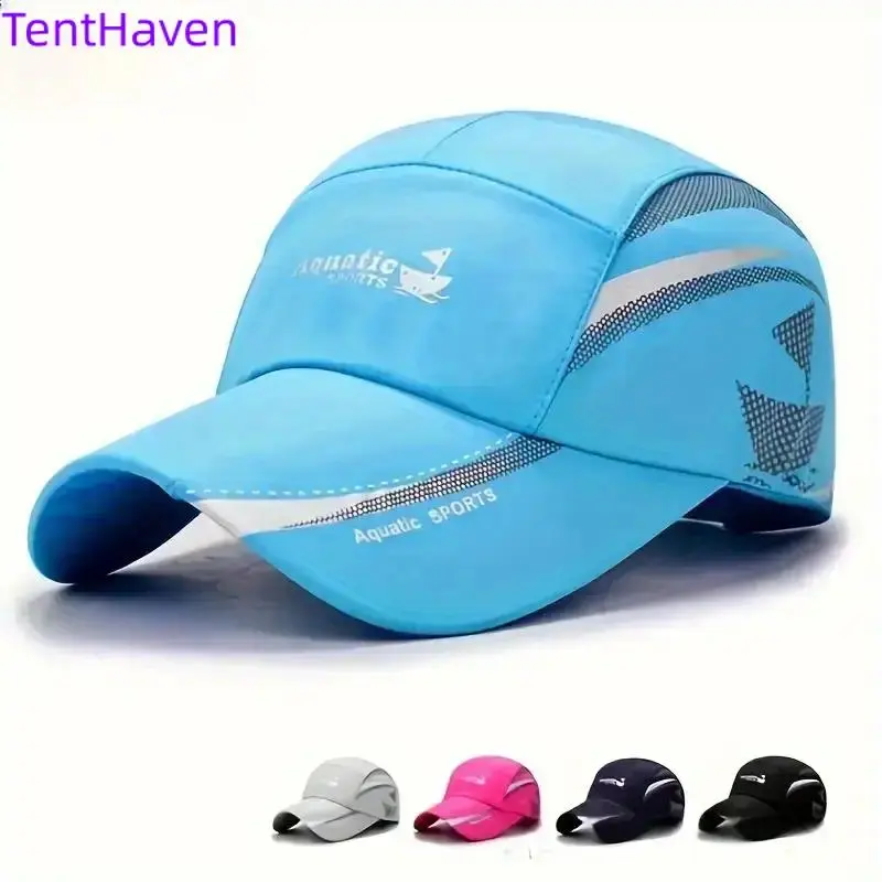 2026 Hat Men's Summer Korean Edition Women's Outdoor Waterproof Quick Drying Hat Sunshade Baseball Hat Mesh Hat Summer Sun Hat