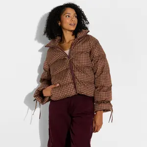 Women's Bow Puffer Jacket - Wild Fable Women's Bow Puffer Jacket - Wild Fable