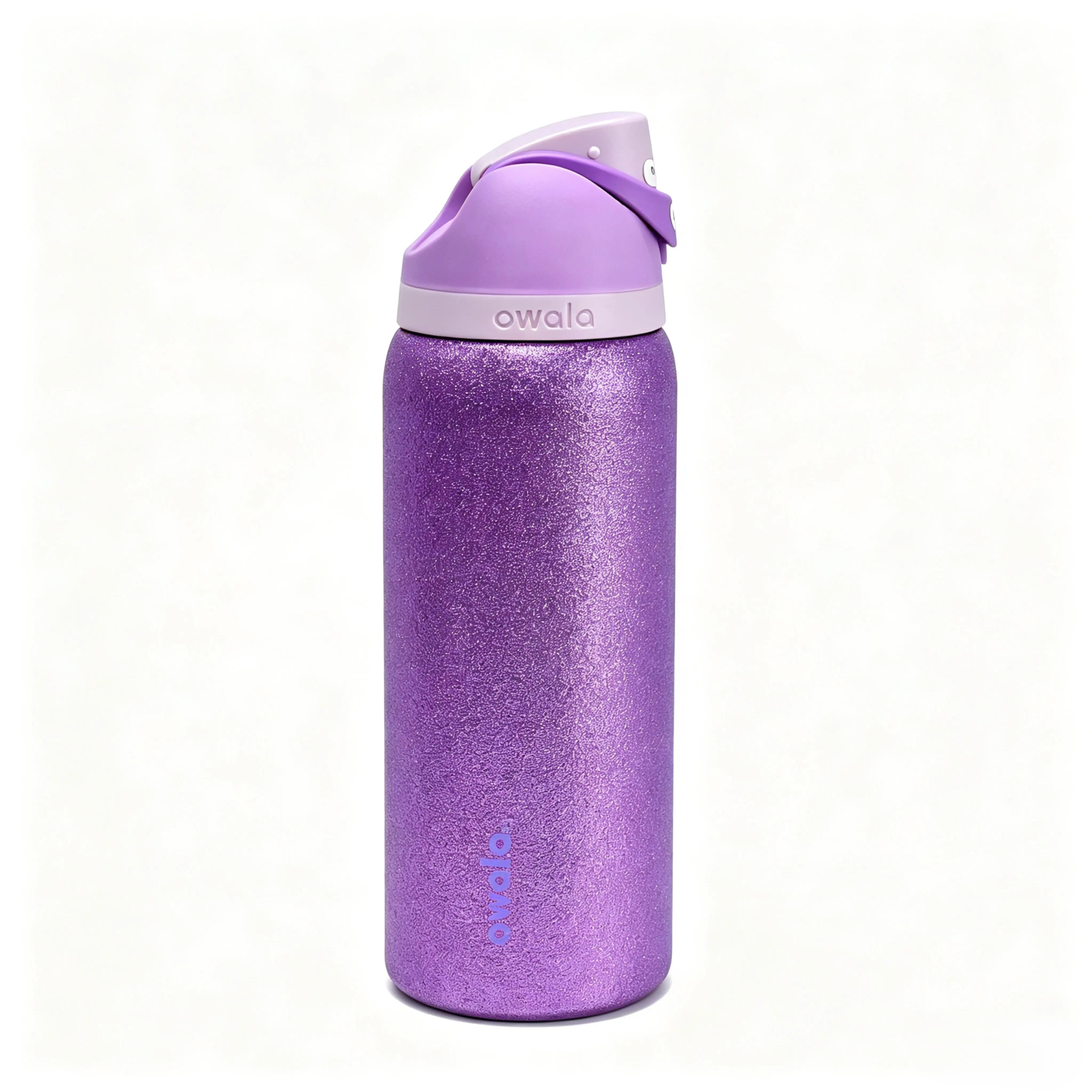 Owala FreeSip 32oz Insulated Stainless Steel Thermal Water Bottle - Glitter Diamond Purple Leakproof Flip-Top Tumbler with Carry Handle, Reusable Sports Cup for Gym, Travel, Insulated Water Bottles, Insulated Water Bottle