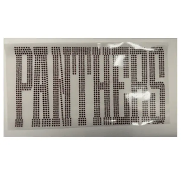Large Panthers Rhinestone Transfer