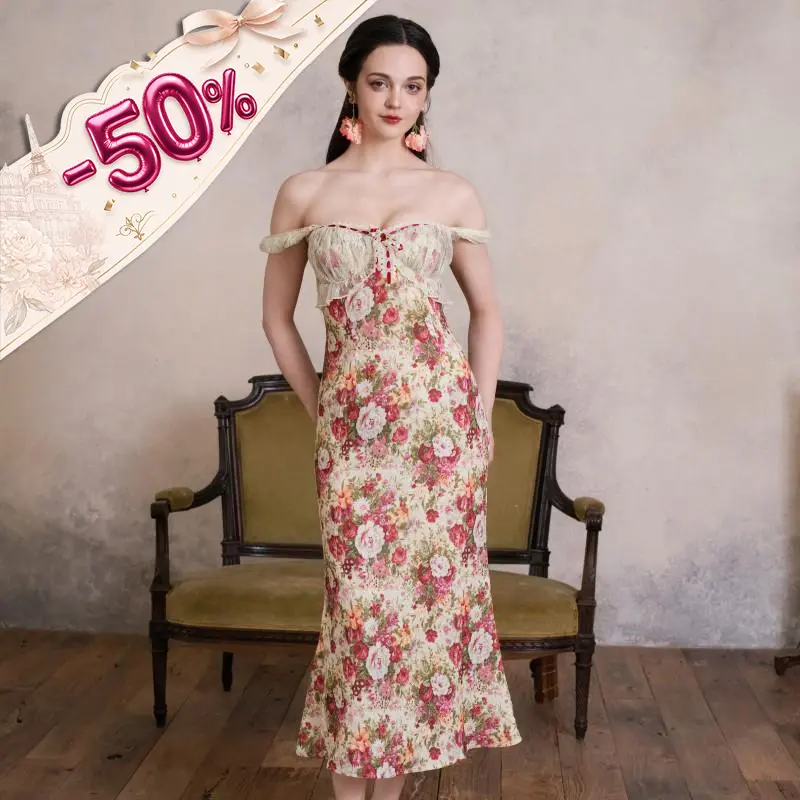 The Blooming Raiment Dress-LuminaVenus Dresses Women's Dress Wedding Guest Dresses Summer Clothing  Graduation  Vacation Homecoming Classy Outfit Sets Women Slim Fit Bridal Shower Elegant Rehearsal Dinner  Elegance Ruffle Womenswear