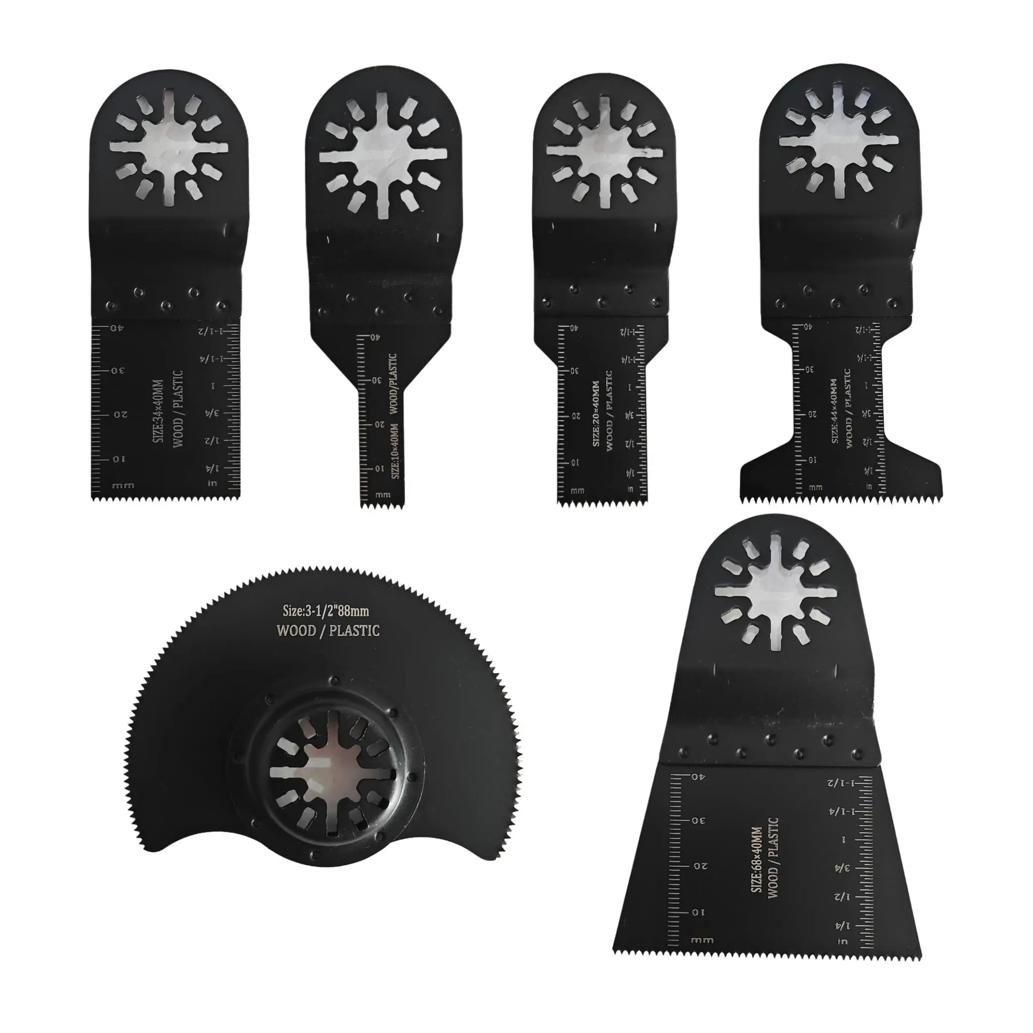 Star Lock Interface Saw Blade Set, Multi-purpose Saw Blade Set, Power Tool Accessories for Woodworking, Plastic, Iron Nail