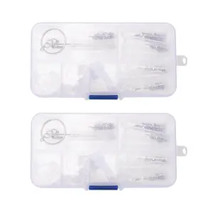 2X Optical Glasses Repair Kit Eyeglass Repair Screws Tool Box Eyeglass Sunglasses Screw Nut Nose Pad Assortment Set