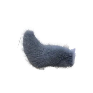 Faux Fox Fur Electric Vehicle Tail Decoration Battery Powered Swinging Car Rear Accessory Waggling Tail For Outdoor Riding Auto Exterior Decor