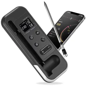 Wireless Meat Thermometer for Easter Ham - Smart BBQ Thermometer with App，Convenient, fast, and accurate，Smart Cooking Tools, kitchen supplies，Grilling Utensils Remote Monitoring Ambient Sensor