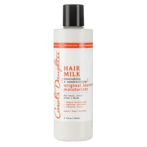 Carol’s Daughter Hair Milk Leave In Conditioner 8oz Hydrating Hair Moisturizer Cream for Curly Wavy Textured Hair Anti Frizz Softening Smoothing Lightweight Daily Hair Care Treatment