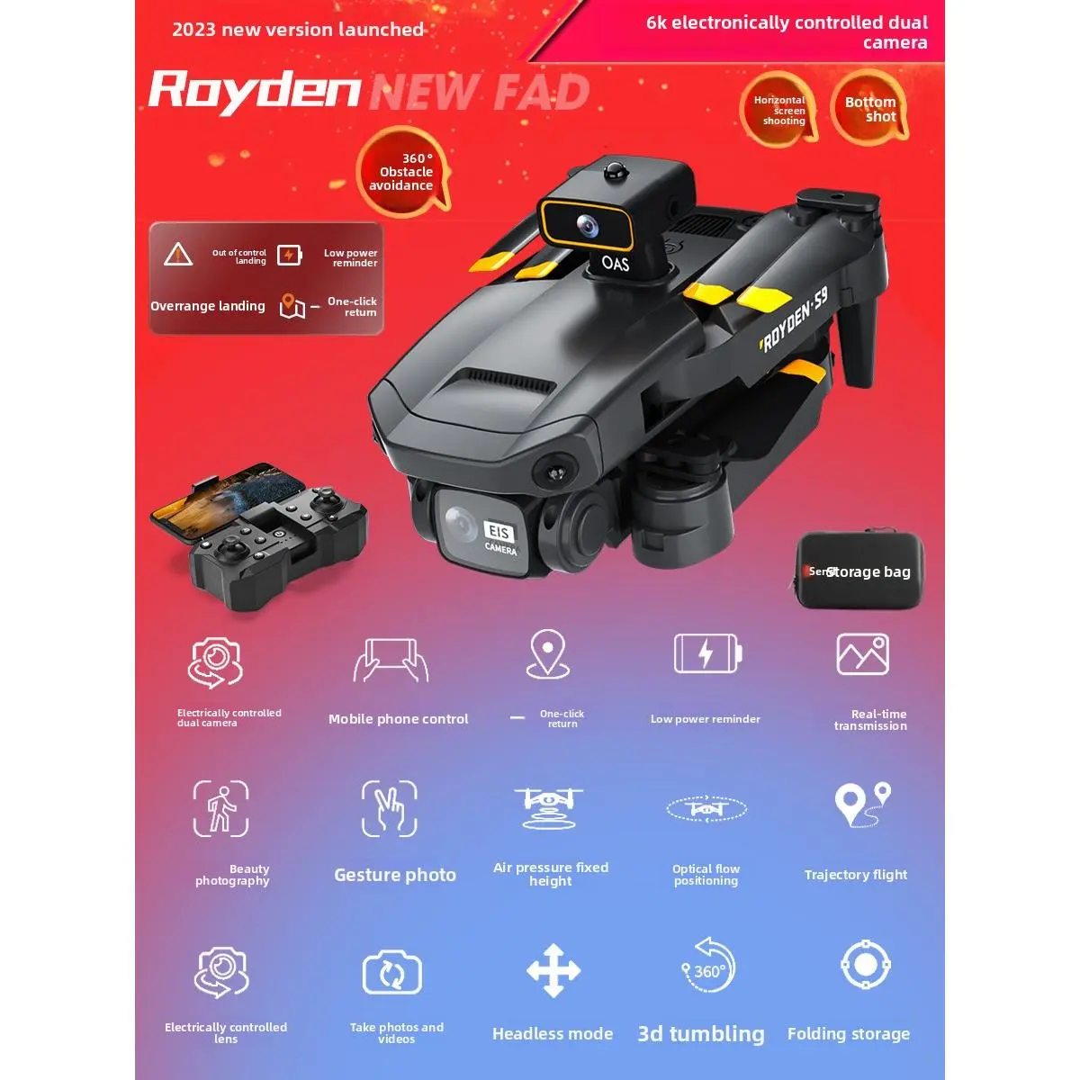 6K ESC Dual Camera [Intelligent Altitude Hold Opti