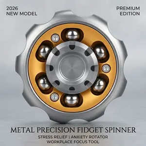 New 2026 Model Metal Precision Fidget Spinner - Anxiety Rotator & Restless Fidget Toy, Stress-Relief Tool for Adults Stress-relief tool Must-have items for slacking off at work