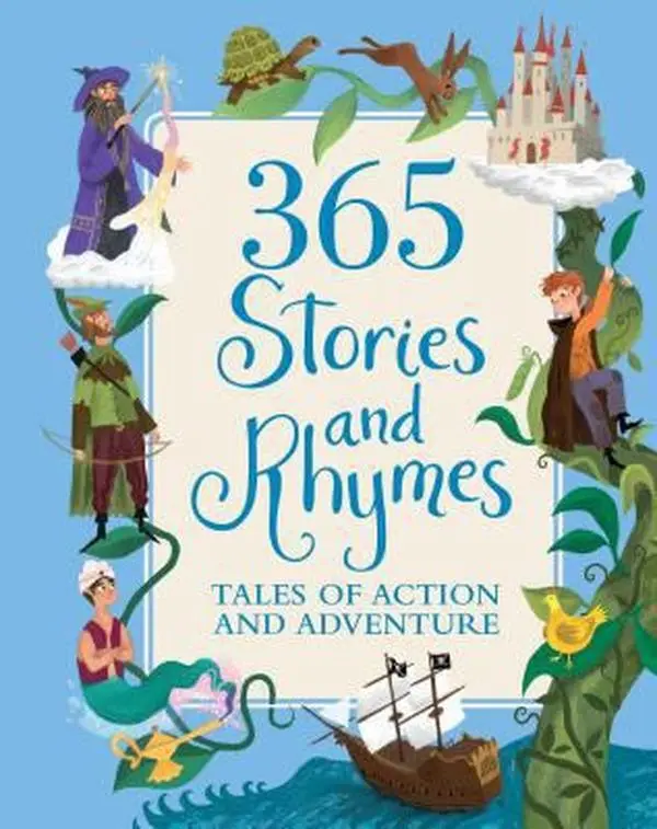 USED Book - 365 Stories and Rhymes: Tales of Action and Adventure (365 Treasury) by Parragon Books Ltd (Hardcover) - english