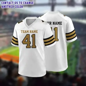 Custom New Orleans Football Jersey Personalized Uniform Team Name Number Logo Shirt clothes Men women and kids Game Day Outfit HFG