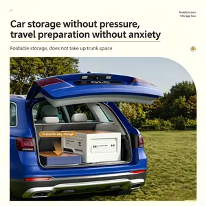 Large Foldable Organizer Box, Versatile Storage Supplies for Car & Camping