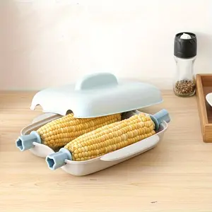 1PC Non electric creative microwave oven, corn specific steaming box, home oven, corn baking tool, kitchen baking tool, easy to clean, healthy cooking, suitable for home kitchens, vegetables, seafood