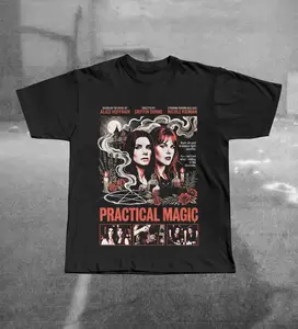 Practical Magic 1998 Witch Film T-Shirt | Sandra Bullock Nicole Kidman Owens Sisters Graphic Tee