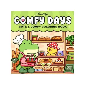 Cozy Spaces Coloring: Comfy Days Coloring Book for Adults and Teens with Super Cute Animal Characters in Hygge Moments for Relaxation