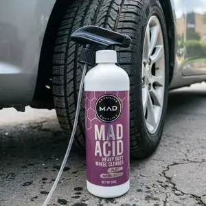 Mad Acid Glass Cleaner Car Wheel Cleaner Chrome Polish, Instant Shine & Streak-Free Finish, Ideal for Auto Detailing